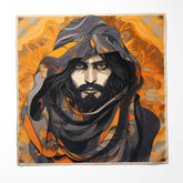Men's Pocket Squares | Print Pocket Square | Black Wolf